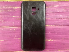 Силікон Stitched Samsung A8+(18) Black - 1