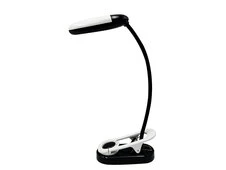 Светодиодная лампа-зажим Book Light черный/белый - 1
