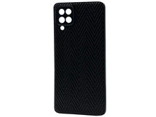Накладка Leather Weaving Samsung A22/M22/M32 black - 1