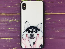 TPU+Glass My Style iP Xs Max Smiling dog - 1