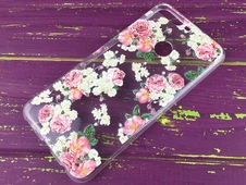 Силикон Huawei Y7 (18) /7CPro белая роза - 4