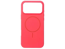 Case soft touch "NO LOGO" MagSafe низ iP 17 Pro Max (29) neon peach - 1