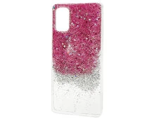 Силикон Easy Stars Flash Samsung A41 розовый - 1