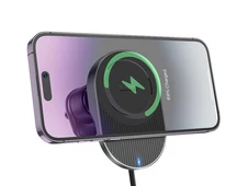 Держатель Hoco HW12 Магнитный Беспроводной Type-C черный - 4