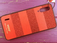 Чехол Кожа SIBLING glitter Mi A3/CC9e Красный - 3