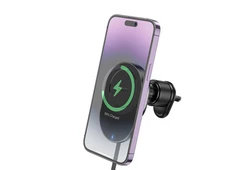 Держатель Hoco HW12 Магнитный Беспроводной Type-C черный - 3