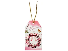 Бірка Новорічна Merry Christmas Wreath - 1