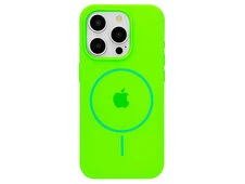 Case soft touch MagSafe низ iP 15 Pro Max (31) neon green - 1