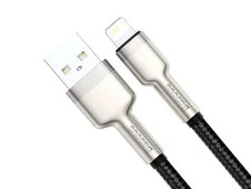 Кабель Baseus Cafule Metal Lightning 2.4A (0.25m) black - 2