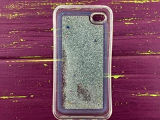 Аквариум блестки iPhone 4 Silver - 3