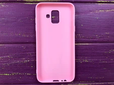Силікон Candy matte Samsung A6 pink - 2