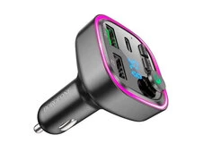 FM Модулятор BOROFONE BC48 2USB/1Type-C/18W/QC3.0 черный - 4