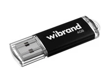 USB Flash 2.0 Wibrand Cougar 4Gb black - 1