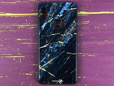 TPU+Glass Redmi Note6/6Pro Голубой Мрамор - 1