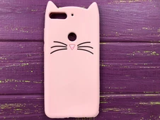 3D КОТ Huawei Y7 (18) /7C Pro Розовый - 1