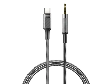 Кабель AUX XO NB-R279B Type-C to 3.5 mm (1m) black