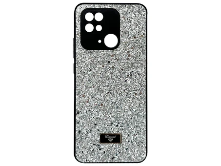 Накладка Level Shining Diamond Redmi 10C/Poco C40 silver