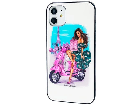 TPU+Glass Girls iPhone 11 The Rose