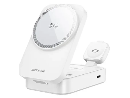 Wireless Charger Borofone BQ38 3in1 15W white