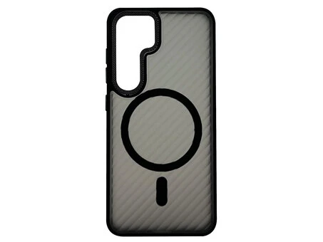 Shadow Matt Metal Buttons Corrugated MagSafe Samsung S24/S25 black