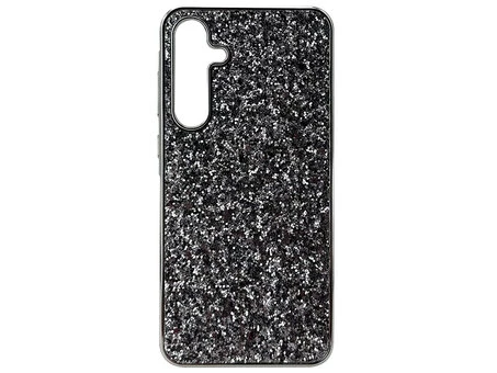 Накладка Level Shining Samsung A55 black/silver