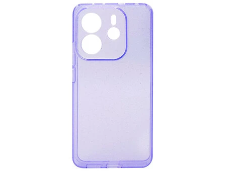 Накладка Shiny dust clear Redmi Note 14 4G purple