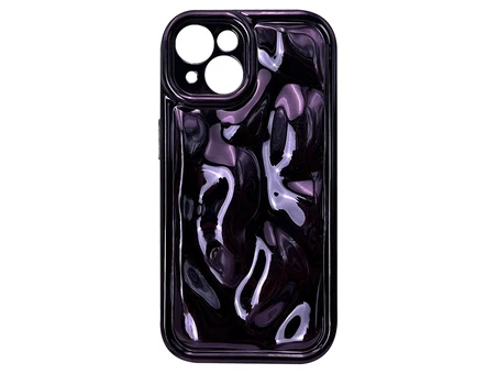 Накладка Crumpled Waves Camera iPhone 14 deep purple