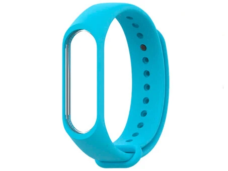 Ремінець силікон Mi Band 3/4 light blue
