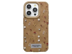TPU Soft Flowers iPhone 14 Pro Max brown