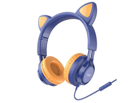 Навушники HOCO W36 CAT EAR midnight blue