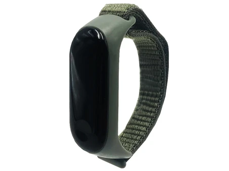 Ремінець Nylon + Silicone Mi Band 3/4/5 khaki