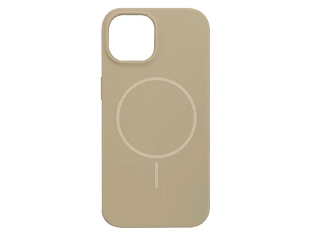 Case soft touch "NO LOGO" MagSafe низ iP 15 (102) beige