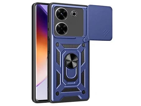 Ударопрочный чехол Honor Hide Camera Poco M7 Pro 5G синий