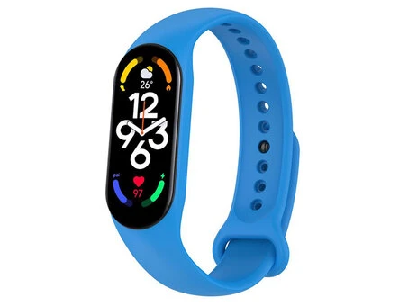 Ремінець силікон Mi Band 7 blue