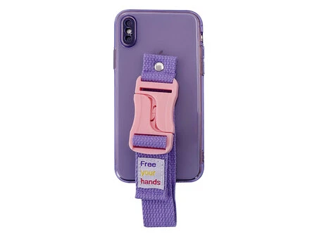 Силікон Handfree iPhone X/Xs violet