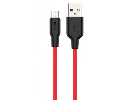 Кабель HOCO X21 Plus Micro 2.4A (0.25m) red/black