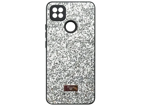 Накладка Level Shining Diamond Redmi 9C/10A silver