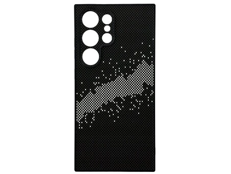 Накладка Elite Carbonique Samsung S25 Ultra black/white