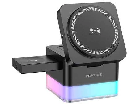 Wireless Charger Borofone BQ34 3in1 15W black