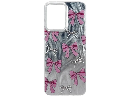 Накладка Paint Stroke Bows Redmi 12 silver