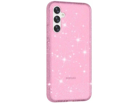 Накладка Shiny dust clear Samsung A25 pink