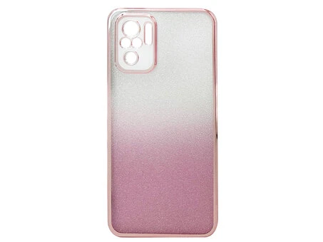 Накладка Ombre Glitter Redmi Note 10/10s/Poco M5s rose gold