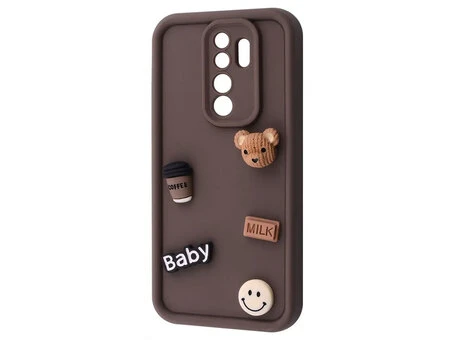 TPU 3D Toys Camera Redmi Note 8 Pro brown