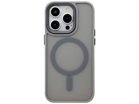 Shadow Matt Metal Buttons Corrugated MagSafe iPhone 16 Pro Max grey