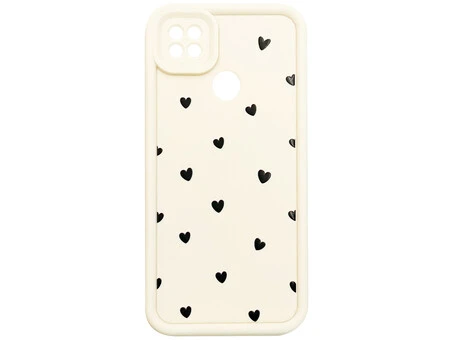 TPU Hearts Black Camera Redmi 9C/10A vanilla