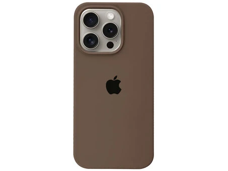 Case soft touch низ iP 15 Pro (99) milk chocolate