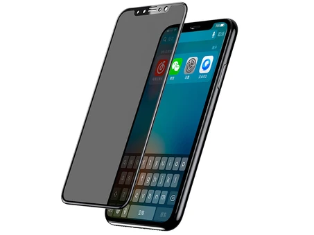 Стекло 3D ТП Анти-шпион iPhone 12/12 Pro Black