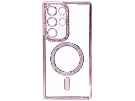 Силікон CD Camera Brilliant Magsafe Samsung S24 Ultra pink