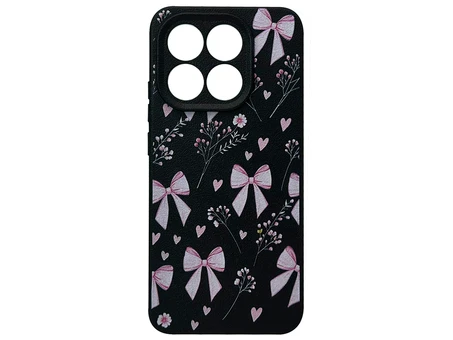 Накладка Leather Flower Bow Tie Xiaomi 15T black