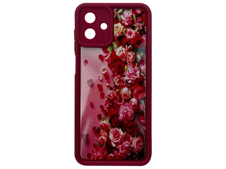 TPU Roses Camera Samsung A07 marsala